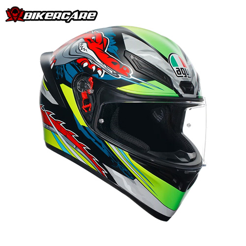 MŨ BẢO HIỂM FULLFACE AGV K1 S - DUNDEE MATT LIME/RED - 2024