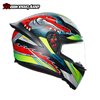 MŨ BẢO HIỂM FULLFACE AGV K1 S - DUNDEE MATT LIME/RED - 2024