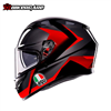 MŨ BẢO HIỂM FULLFACE AGV K3 - STRIGA BLACK/GREY/RED - 2024
