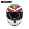 MŨ BẢO HIỂM FULLFACE AGV K6 S - FISION PEARL WHITE/RED/GREY - 2024