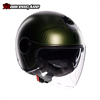 MŨ BẢO HIỂM 3/4 AGV ETERES - ANDORA MATT GREEN BLACK - 2024