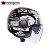 MŨ BẢO HIỂM 3/4 AGV ETERES - HISTORY MATT BLACK/WHITE/RED - 2024
