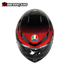 MŨ BẢO HIỂM FULLFACE AGV K6 S - FISION BLACK/RED - 2024