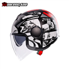 MŨ BẢO HIỂM 3/4 AGV ETERES - HISTORY MATT BLACK/WHITE/RED - 2024