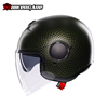 MŨ BẢO HIỂM 3/4 AGV ETERES - ANDORA MATT GREEN BLACK - 2024