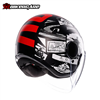MŨ BẢO HIỂM 3/4 AGV ETERES - HISTORY MATT BLACK/WHITE/RED - 2024