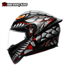MŨ BẢO HIỂM FULLFACE AGV K1 S - LYZARD MATT BLACK/GREY/RED - 2025