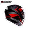 MŨ BẢO HIỂM FULLFACE AGV K3 - STRIGA BLACK/GREY/RED - 2024
