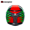 MŨ BẢO HIỂM FULLFACE AGV K3 - KAMALEON BLACK/RED/GREEN - 2024
