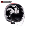MŨ BẢO HIỂM 3/4 AGV ETERES - HISTORY MATT BLACK/WHITE/RED - 2024