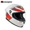MŨ BẢO HIỂM FULLFACE AGV K6 S - FISION PEARL WHITE/RED/GREY - 2024