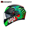 MŨ BẢO HIỂM FULLFACE AGV K3 - KAMALEON BLACK/RED/GREEN - 2024