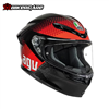 MŨ BẢO HIỂM FULLFACE AGV K6 S - FISION BLACK/RED - 2024