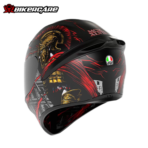 MŨ BẢO HIỂM FULLFACE AGV K1 S - GLADIATOR MATT BLACK/GOLD/RED - 2025