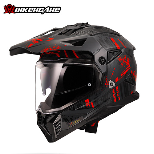 MŨ BẢO HIỂM ADVENTURE LS2 MX702 PIONEER II - TEM