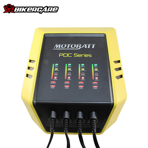 BỘ SẠC BÌNH ẮC QUY MOTOBATT PDC4X2A - 4 CỔNG - CÓ THAN ĐO ĐIỆN TỬ