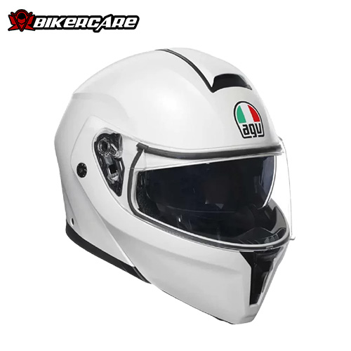 MŨ BẢO HIỂM LẬT HÀM AGV STREETMODULAR - MONO MATT MATERIA WHITE - 2024