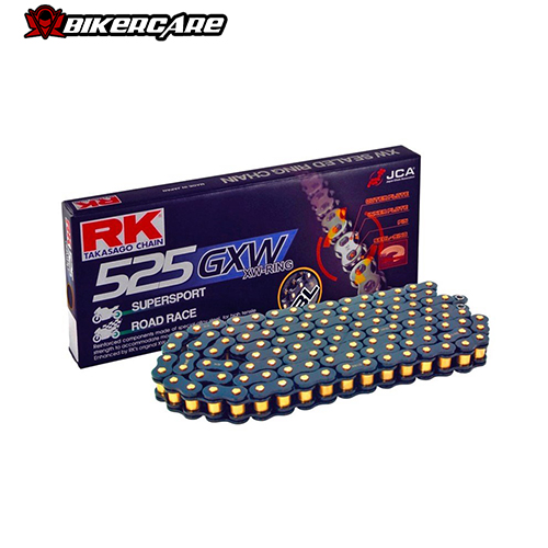 SÊN RK 525 GXW (VÀNG-ĐEN PHỐT XW-RING) CHÍNH HÃNG