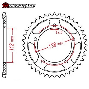 DĨA TẢI MTX 41T HONDA CBR500R 13-15