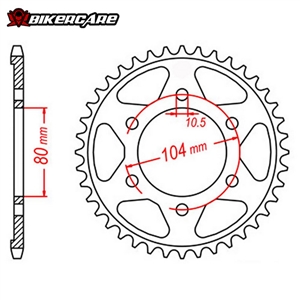 DĨA TẢI MTX 43T KAWASAKI ZX10R 04-17, Z1000 03-17, ZX6R 98-02, ZX7RR, ZX9R 02-03