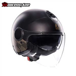 MŨ BẢO HIỂM 3/4 AGV ETERES - PONZA MATT BLACK GOLD - 2024
